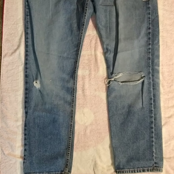 Levi's 502 Red Label mens 38/32 distressed jeans - Picture 4 of 7